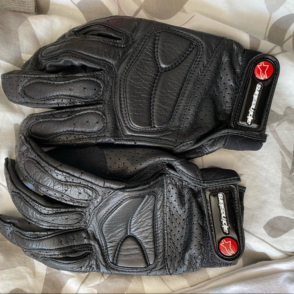 Alpinestars leather motorcycle gloves NEW